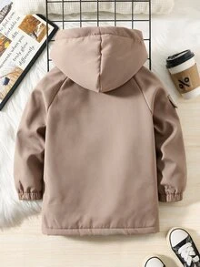 SHEIN معاطف طفل صغير - كاكي - مشاهدة 2