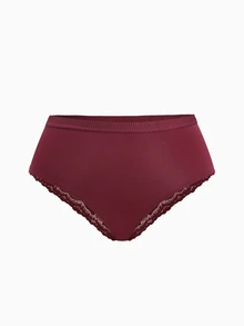 Slumbrini Plus Size Lace Patchwork Panties 3-Piece Set - Multicolor - View 6