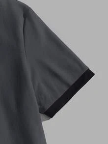 Daypath Men's Black And Grey Patchwork T-Shirt - Grey - View 3
