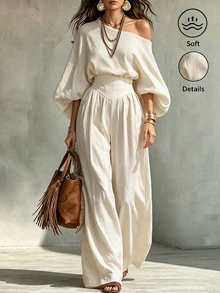 SHEIN Women's Fitted Minimalist Elegant Jumpsuit - Khaki - View 1