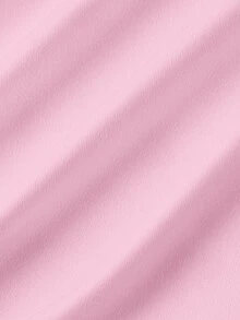 SHEIN MOD 女款單肩字母花卉印花修身百搭日常休閒Y2K上衣 粉色 夏季 生日 萬聖節 開學季 - 粉色 - 查看 4