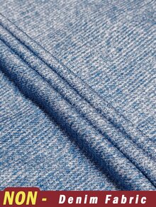 Women's Zipper Front Casual Versatile Daily Wear Top - Dusty Blue - View 3