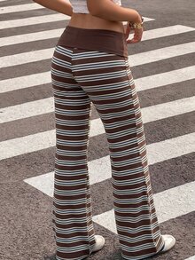 Muchica Women's Casual Patchwork Colorblock Versatile Everyday Pants - Multicolor - View 2