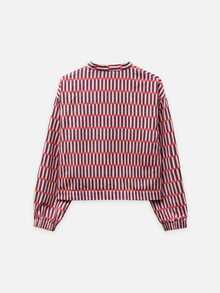 Nöista  Chinese-Style Short Jacket ,Checkered Stripe , Cropped Silhouette. Comfortable  Practical, Spring Autumn, Casual Wear, Shopping  Highlight Wardrobe. - Purple - View 8