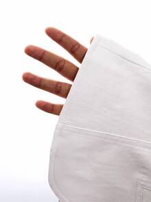 LYSMO Women's Solid Color Zipper Casual Versatile Everyday Jacket - White - View 9