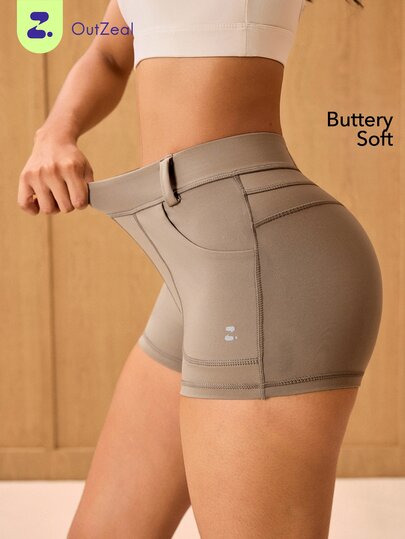 OutZeal Women Sports Leggings Casual Daily Soft Stretch Shorts With Pocket Summer
