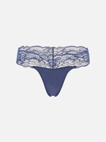 Bella Beso Plus 5pack Contrast Lace Panty Set Lingerie - Multicolor - View 12