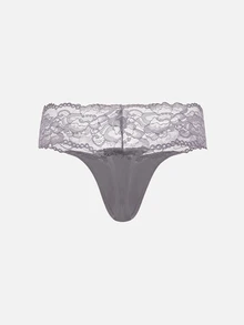 Bella Beso Plus 5pack Contrast Lace Panty Set Lingerie - Multicolor - View 9