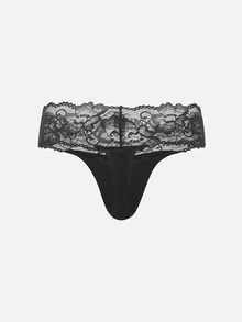 Bella Beso Plus 5pack Contrast Lace Panty Set Lingerie - Multicolor - View 7