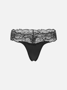 Bella Beso Plus 5pack Contrast Lace Panty Set Lingerie - Multicolor - View 6