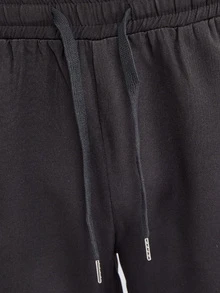 Manfinity Homme Men's Metal Buckle Short Sleeve Shirt And Pocket Long Pants Set - Black - View 7