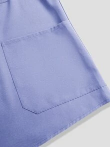 TaskEZ Plus Size Plain Short Sleeve Long Pants /Nursing Scrub Scrub Uniform Set Autumn Maid Simple - Dusty Purple - View 6