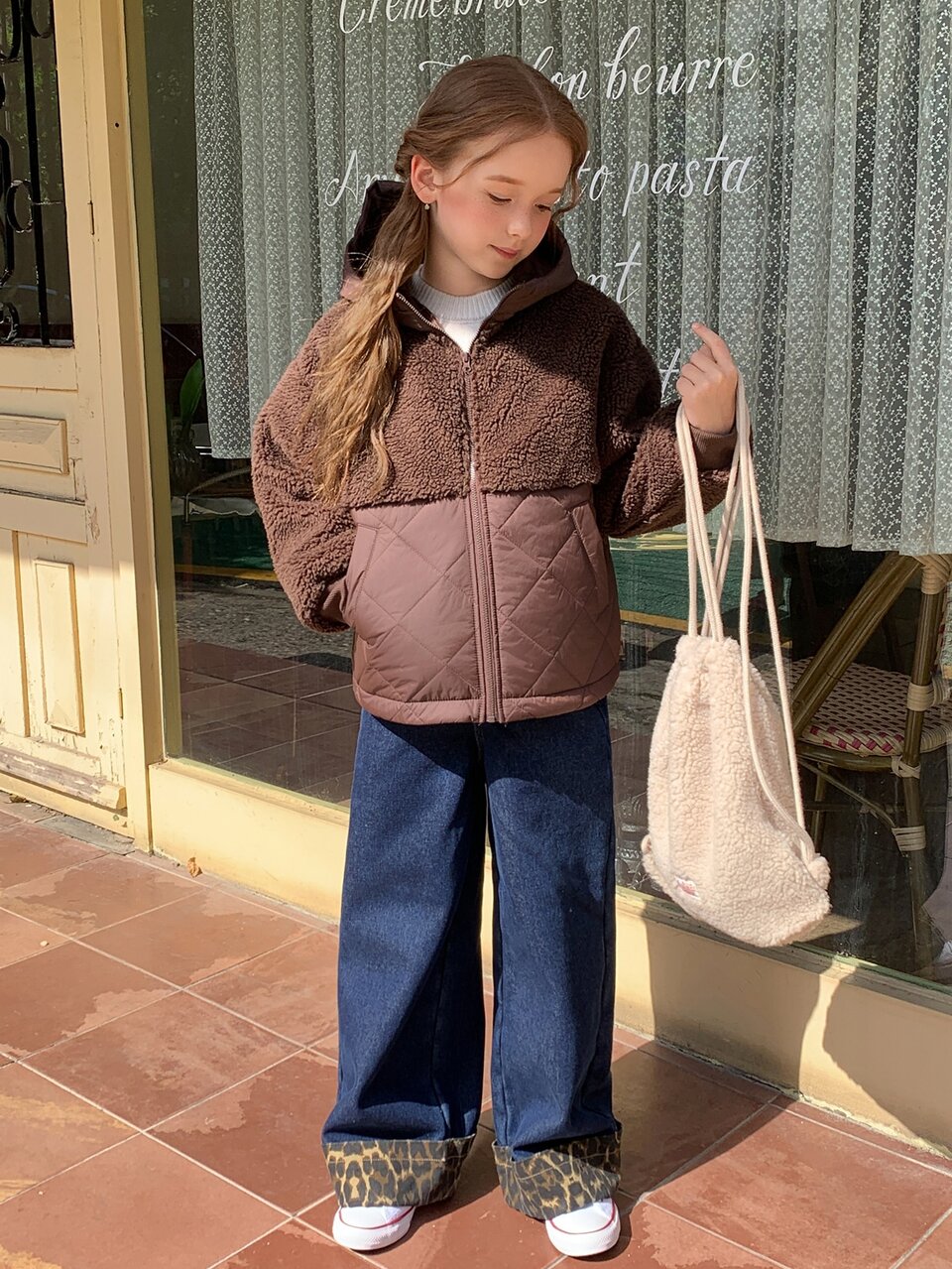 Tween Girl Winter Casual Versatile Hooded Jacket