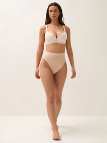 LUVLETTE 3件組棉質高腰高衩性感內褲 女款內衣－大地色系 - 彩色 - 查看 13