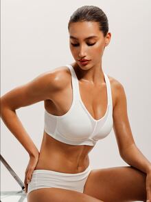 Barelissa 1pc Women's Wireless Bra - White - View 5