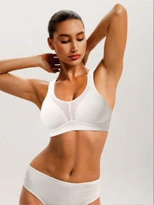 Barelissa 1pc Women's Wireless Bra - White - View 4