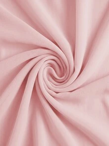 SHEIN Glamour 女士纯色打结设计灯笼领衬衫 - 粉色 - 查看 6