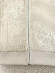 Yalmera Women's Woven And Embroidered Spring And Autumn Vacation Casual Jacket - Apricot - View 8