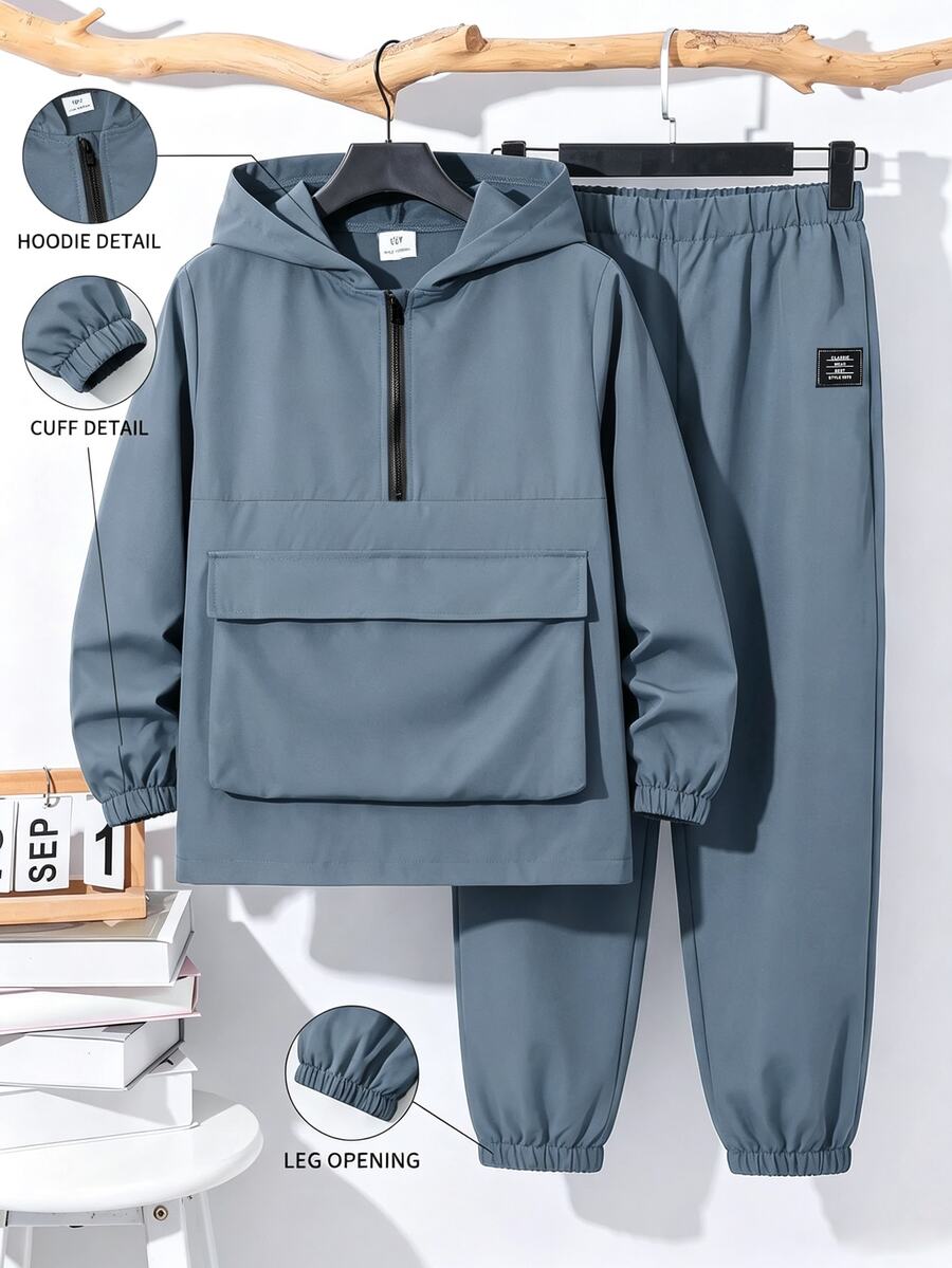 Tween Boys Outerwear Co-Ords - Blue - View 1