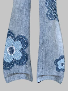 Tween Girl Floral Print T-Shirt And Flare Pants Set - Multicolor - View 6