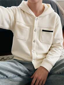 Tween Boys Coats - Beige - View 8