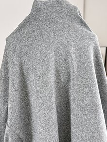 Slowluna Maternity Nursing Jacket And Dress 2 Pieces Set Fall - Grey - View 8