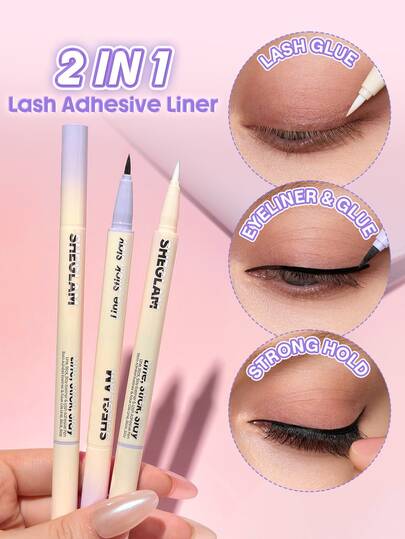 SHEGLAM Line, Stick, Slay Eyeliner und Wimpernkleber Stift Marken-Schönheit Kosmetik Make-up für Frauen und Mädchen
