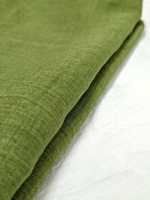 SHEIN LUNE 女款夏季復古刺繡立領短袖襯衫，溫柔風V領花卉上衣，修身百搭通勤度假風 - 軍綠色 - 查看 7