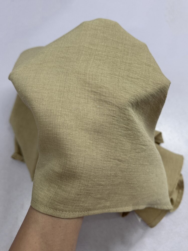 SHEIN Women's Simple Casual Comfortable Loose Linen Shirt Blouse - Khaki - View 8