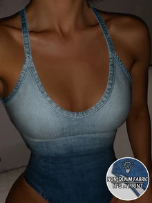 Rovax 女士无袖吊带连体衣，修身款 - 彩色 - 查看 1