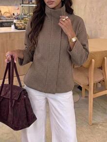 Aloruh Mantel Wanita. Musim Gugur dan Musim Dingin - Coffee Brown - View 5