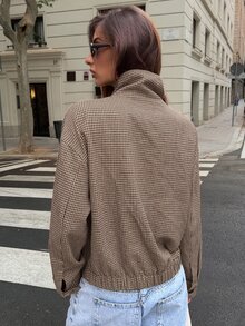 Aloruh Mantel Wanita. Musim Gugur dan Musim Dingin - Coffee Brown - View 4