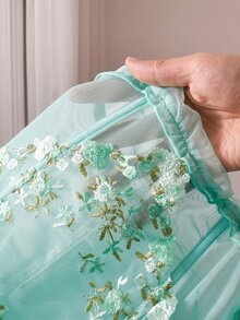Comfortcana Sexy Lace Camisole With Padded Bust - Green - View 5