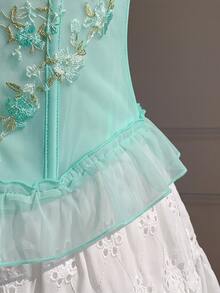 Comfortcana Sexy Lace Camisole With Padded Bust - Green - View 4