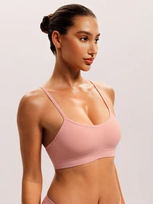 Barelissa 3pcs Comfortable Seamless Back Bra Lingerie Set - Multicolor - View 3