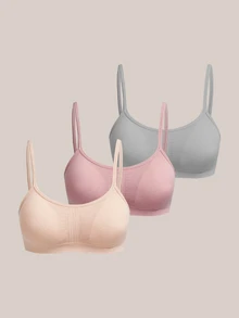 Barelissa 3pcs Comfortable Seamless Back Bra Lingerie Set - Multicolor - View 6