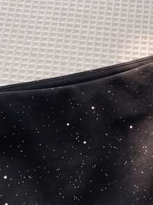 Comfortcana Silver Foil Skirt Halloween Party Christmas - Multicolor - View 3