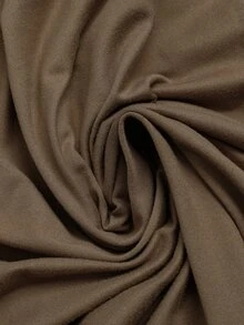 GlowEve Setelan 2 Potong Elegan untuk Wanita: Kaos Lengan Panjang dengan Simpul Depan dan Rok Ekor Ikan - Khaki - View 6