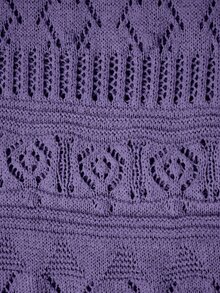 Hotletica New European And American Fashion Vacation Casual Mixed Color Versatile Knit Top Sweater Dress - Purple - View 6