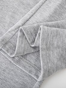 Girls Autumn/Winter All-Season Casual All-Match Versatile Daily Sports Wide Waistband Design Fitted Yoga Sports Knit Solid Color Sweatpants 2-Pack - Black and White - View 7