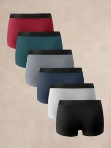 SHEIN Provexi Men's Elastic Waist Boxer Briefs Random Color - Multicolor - View 2