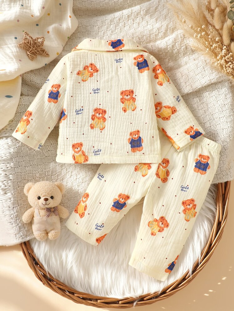 SHEIN Nyfödda babyset - Aprikos - Visa 3