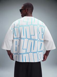 STYNVO Men's Summer Casual Streetwear Letter Print T-Shirt City Break Boxing White - White - View 4
