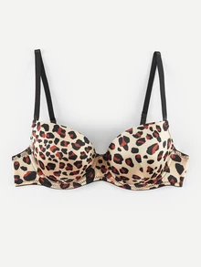 Bralution Leopard Print Underwire Bra & Panty Lingerie Set ClassicAnimalPrint - Multicolor - View 10