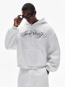 STYNVO Men Hoodie Co-Ords - Grey - View 6
