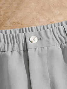 COMVAIL Men's Plus Size Casual Versatile Solid Color Dress Pants - Grey - View 6