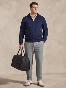 COMVAIL Men's Plus Size Casual Versatile Solid Color Dress Pants - Grey - View 2
