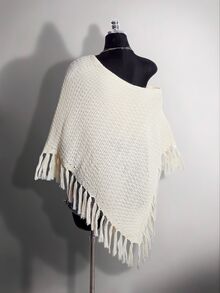 SHEIN ICON 大碼針織上衣 - 米色 - 查看 9