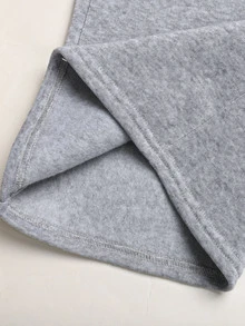 SHEIN Teen Girl Drawstring Waist Wide Leg Sweatpants - Grey - View 8