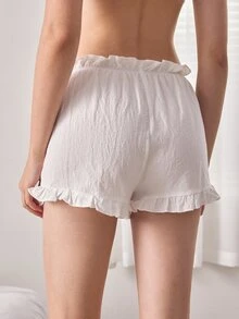 Ocili 2件套波西米亚风荷叶边下摆100%纯棉梭织女士家居服长裤 - 彩色 - 查看 3